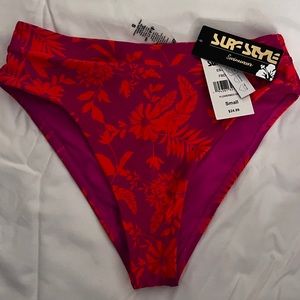 Pink Foral Bathing Suit Bottoms